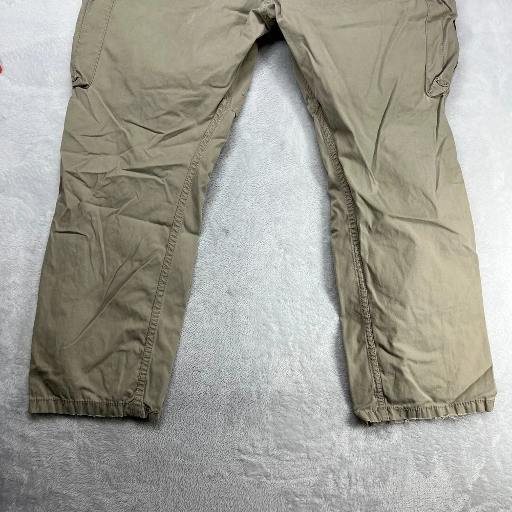 Levi's Cargo Loose‎ Fit Pants Men's Beige Straight Leg Pockets Outdoor - 42X29